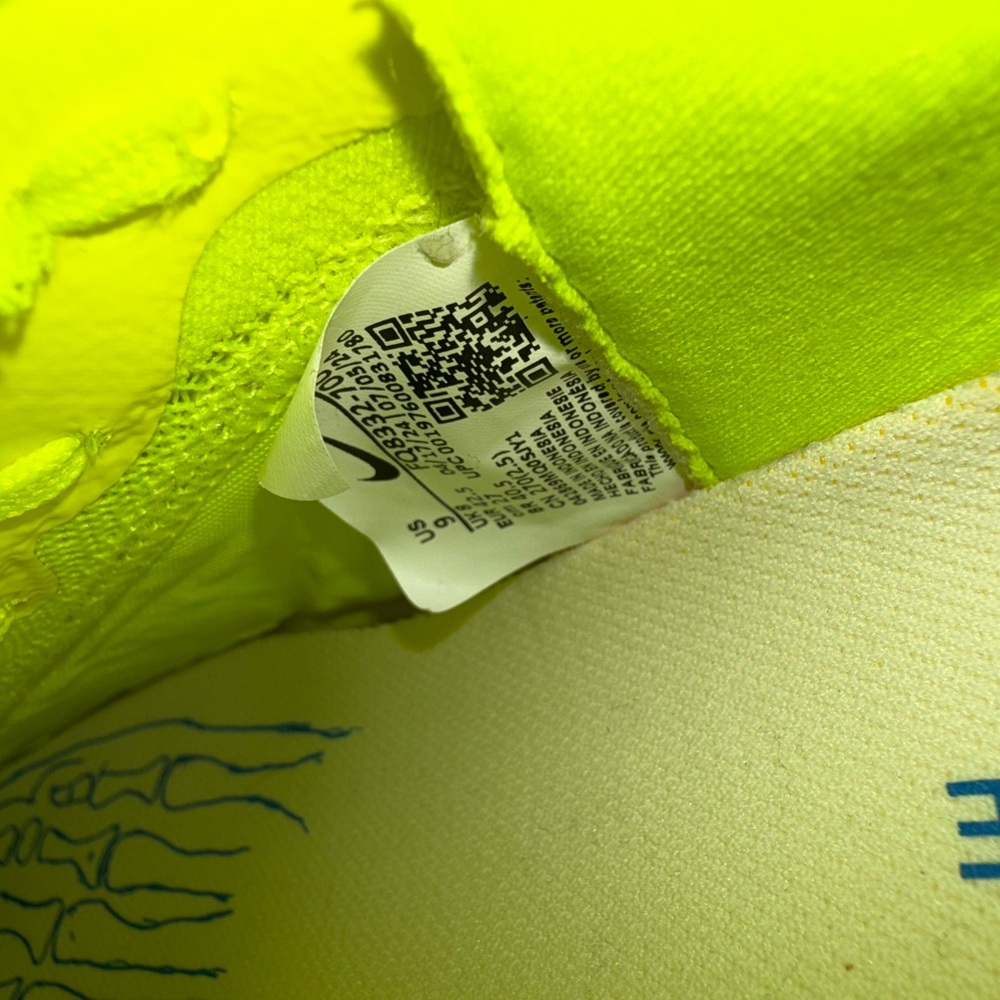 Nike Mercurial Superfly 7 Academy IC Volt Indoor Soccer Shoes Mens 9 - Picture 8 of 8
